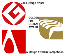 2018 Good Design Award  /  2018 A' Design Award & Competition  /  2018 GOLDEN PIN DESIGN AWARD